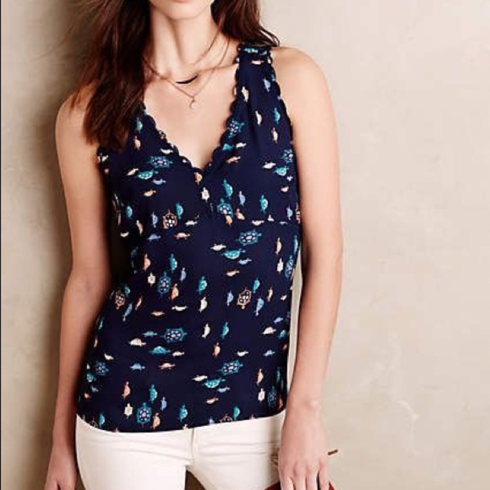 Anthro Turtle Terrapin Top 🐢